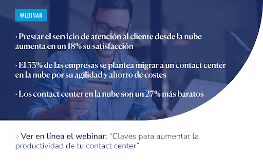 Claves para aumentar la productividad de tu contact center