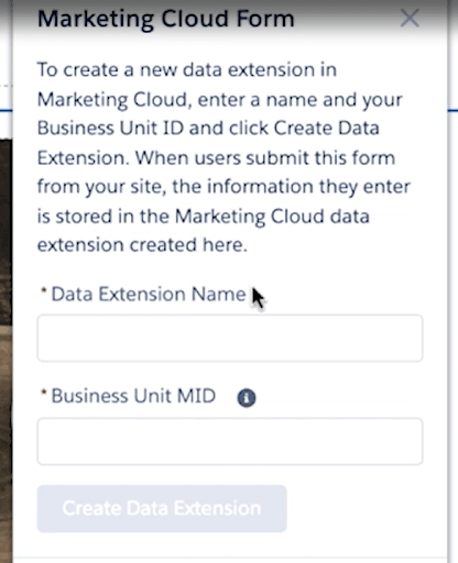 Data extension in Marketing Cloud